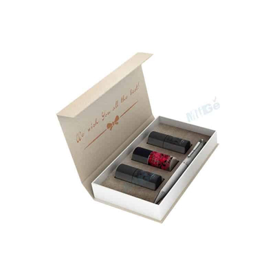 Customized Gel Nail Polish Subscription Box Grey Board Matt Lamination Gold Foil