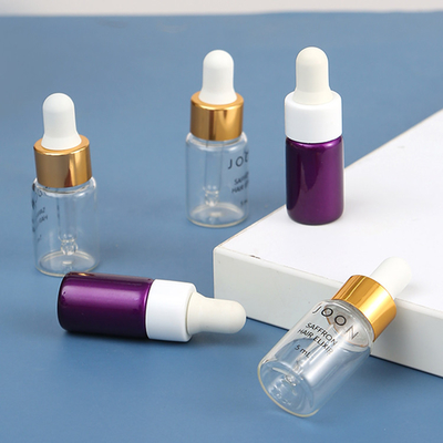 3ml 5ml 10ml 15ml Essential Oil Thin Wall Empty Dropper Bottles With Screen Printing