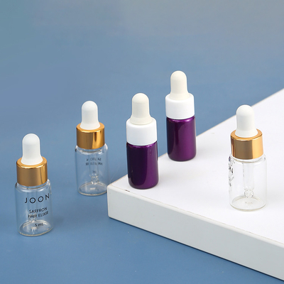 3ml 5ml 10ml 15ml Essential Oil Thin Wall Empty Dropper Bottles With Screen Printing