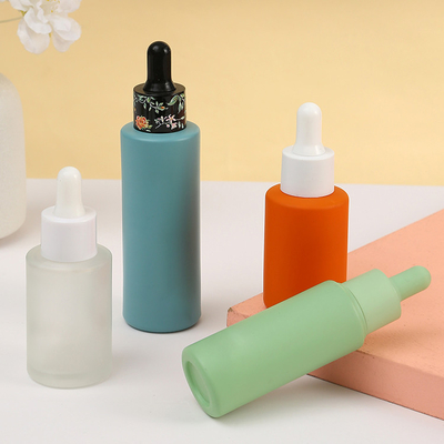 CBD Essential Oil Empty Dropper Bottles NBR Glass Dropper Bottle 3D Logo
