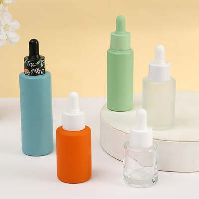 CBD Essential Oil Empty Dropper Bottles NBR Glass Dropper Bottle 3D Logo