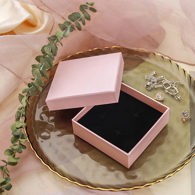 Small Handle Jewelry Drawer Packaging Box 5*5*4cm Match Cardboard Paper
