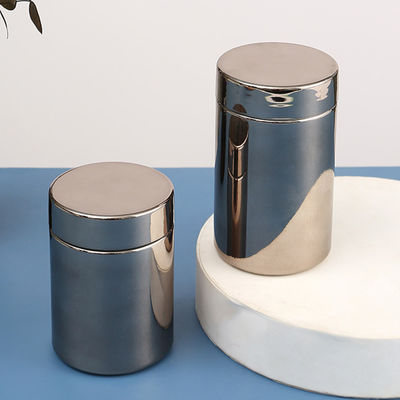 250ml Plastic Custom Logo Design Chrome Gun Gray Color Supplement PE Container With Lid for INFUSION Needs from Supplie
