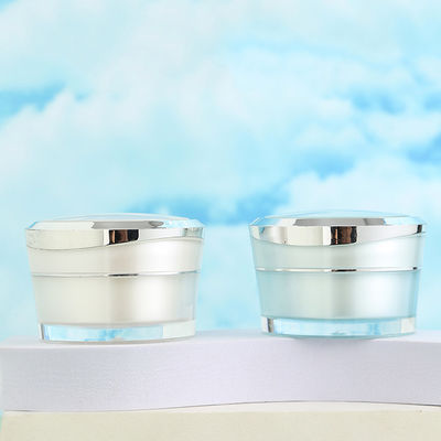 Acrylic Double Wall Nail Gel Jar for Customized Colors Makeup Plastic Cream Jar and Face Hand Hair Skin Care Body Scrub