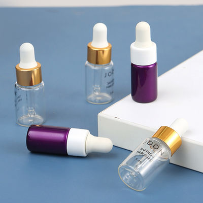 2ml 3ml 5ml 10ml Round Glass Dropper Bottle Small Mini Frosted Glass Essential Oil Bottle With NBR Dropper