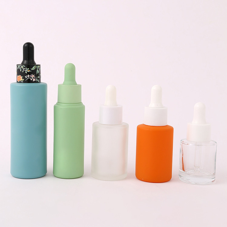 CBD Essential Oil Empty Dropper Bottles NBR Glass Dropper Bottle 3D Logo