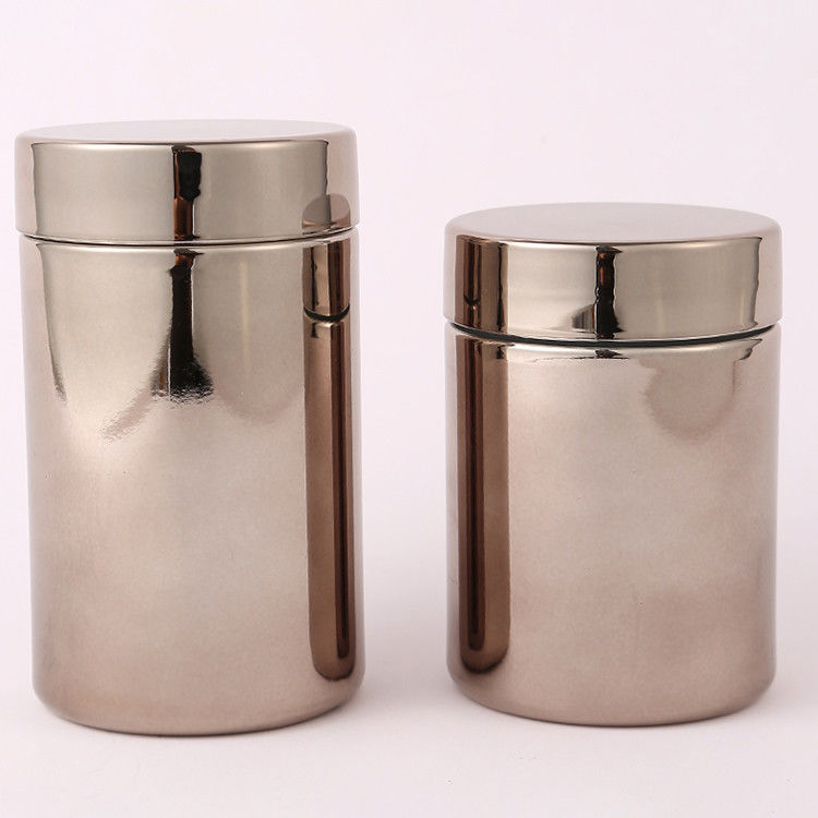 250ml Plastic Custom Logo Design Chrome Gun Gray Color Supplement PE Container With Lid for INFUSION Needs from Supplie