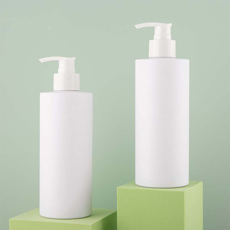 Personal Skin Care Packaging PET Collar Empty Amber White 500ml 1000ml Shampoo Shower Gel Lotion Pump Bottles for Hair