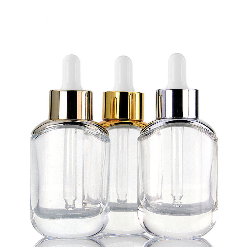 Other Cosmetic CUSTOM Empty Oval Unique Essential Oils Glass Dropper Bottle for Hair Oil 15ml 30ml 50ml 1oz 2oz